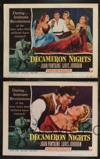 1g119 DECAMERON NIGHTS 8 LCs '53 Joan Fontaine & Louis Jourdan, love tales enjoyed by millions!