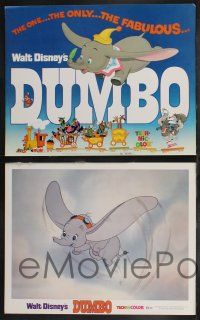 1g667 DUMBO 5 LCs R72 colorful animated cartoon art from Walt Disney circus elephant classic!