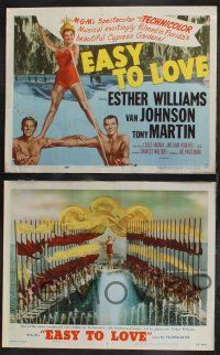 1g136 EASY TO LOVE 8 LCs '53 sexy swimmer Esther Williams, Van Johnson & Tony Martin!