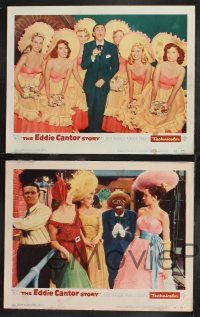 1g137 EDDIE CANTOR STORY 8 LCs '53 Keefe Brasselle in title role in blackface & w/sexy dancers!
