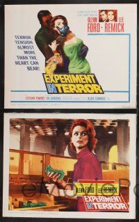 1g147 EXPERIMENT IN TERROR 8 LCs '62 Glenn Ford, Lee Remick, Stefanie Powers, Blake Edwards!