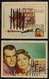 1g150 FACE OF A FUGITIVE 8 LCs '59 cowboy Fred MacMurray is falsely accused of murder!