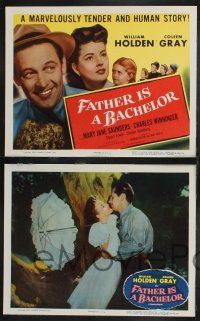 1g154 FATHER IS A BACHELOR 8 LCs R55 Coleen Gray, William Holden, five kids calling him daddy