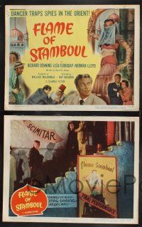 1g162 FLAME OF STAMBOUL 8 LCs '51 Richard Denning, Lisa Ferraday, exotic Cairo flares w/intrigue!
