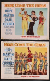 1g208 HERE COME THE GIRLS 8 LCs '53 Bob Hope & most beautiful showgirls!