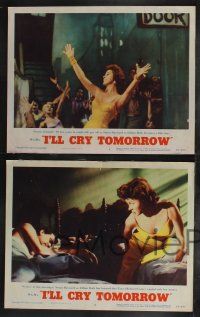 1g771 I'LL CRY TOMORROW 4 LCs '55 Susan Hayward in her greatest performance, Richard Conte!