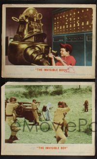 1g772 INVISIBLE BOY 4 LCs '57 Robby the Robot, Richard Eyer, cool sci-fi images!