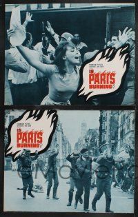1g239 IS PARIS BURNING 8 LCs '66 Rene Clement's Paris brule-t-il, World War II all-star cast!