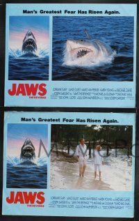 1g242 JAWS: THE REVENGE 8 LCs '87 Lorraine Gary, Mario Van Peebles, Michael Caine!