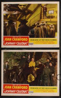 1g685 JOHNNY GUITAR 5 LCs '54 Joan Crawford, Hayden, Brady, McCambridge, directed by Nicholas Ray!