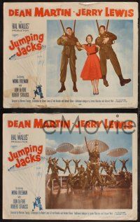 1g623 JUMPING JACKS 6 LCs '52 great images of Army paratroopers Dean Martin & Jerry Lewis!
