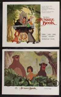 1g251 JUNGLE BOOK 8 LCs R84 Walt Disney cartoon classic, great images of Mowgli & friends!
