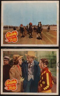 1g686 KENTUCKY 5 LCs R51 pretty Loretta Young, Richard Greene, cool horse racing images!
