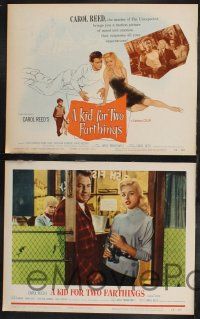 1g253 KID FOR TWO FARTHINGS 8 LCs '56 2 images of full-length sexy Diana Dors, Carol Reed directed!