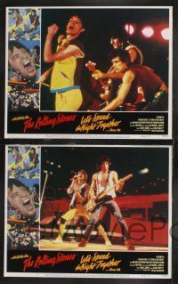 1g270 LET'S SPEND THE NIGHT TOGETHER 8 LCs '83 great images of Mick Jagger & The Rolling Stones!