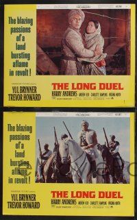 1g279 LONG DUEL 8 LCs '67 Yul Brynner, Trevor Howard, blazing passions of a land aflame in revolt!