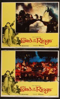 1g282 LORD OF THE RINGS 8 LCs '78 Ralph Bakshi cartoon from classic J.R.R. Tolkien novel!