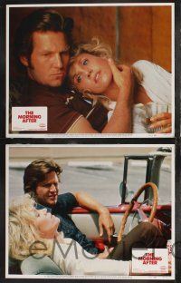 1g312 MORNING AFTER 8 LCs '86 Sidney Lumet, close-ups of Jane Fonda & Jeff Bridges!