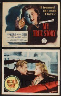 1g318 MY TRUE STORY 8 LCs '51 Mickey Rooney directed, I framed the man I love!