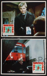1g336 ODESSA FILE 8 LCs '74 cool action images of Jon Voight in danger!