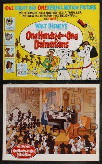 1g001 ONE HUNDRED & ONE DALMATIANS 9 LCs '61 most classic Walt Disney canine family cartoon!