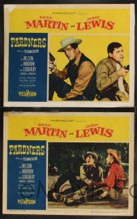 1g564 PARDNERS 7 LCs '56 wacky Jerry Lewis & Dean Martin, uncredited Lon Chaney Jr., Lori Nelson!