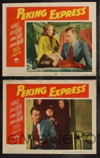 1g359 PEKING EXPRESS 8 LCs '51 Joseph Cotten in China, directed by William Dieterle!