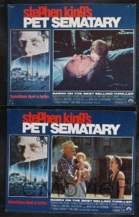 1g565 PET SEMATARY 7 LCs '89 from Stephen King's best selling thriller, Fred Gwynne!