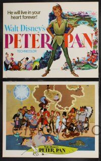 1g010 PETER PAN 9 LCs R76 Walt Disney animated cartoon fantasy classic, great full-length art!