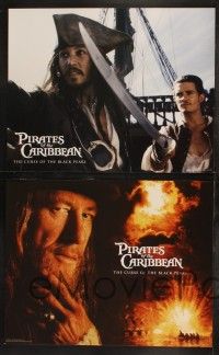 1g004 PIRATES OF THE CARIBBEAN 14 LCs '03 Johnny Depp as Jack Sparrow, Keira Knightley, Bloom!