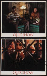 1g633 QUIZ SHOW 6 LCs '94 John Turturro, Ralph Fiennes, Paul Scofield, Robert Redford
