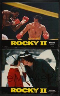 1g389 ROCKY II 8 style B int'l LCs '79 Sylvester Stallone, Carl Weathers, Shire, boxing sequel!