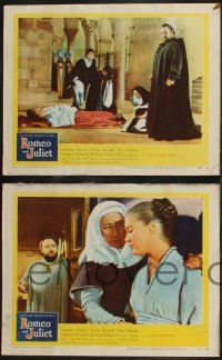 1g806 ROMEO & JULIET 4 LCs '55 Laurence Harvey & Susan Shentall, classic Shakespeare!