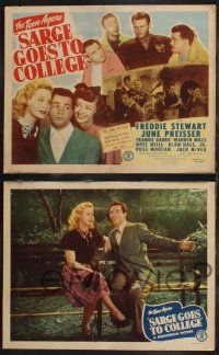 1g396 SARGE GOES TO COLLEGE 8 LCs '47 Frankie Darro, Noel Neill, Alan Hale Jr., The Teen Agers