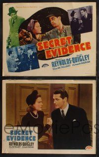 1g401 SECRET EVIDENCE 8 LCs '41 William Nigh directed, Marjorie Reynolds & Charles Quigley!