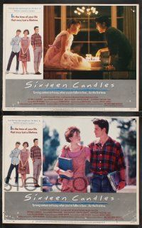 1g575 SIXTEEN CANDLES 7 LCs '84 Molly Ringwald, Anthony Michael Hall, John Hughes directed!