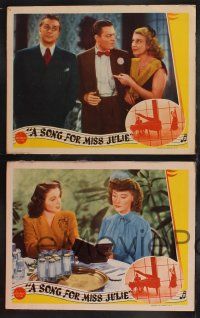 1g708 SONG FOR MISS JULIE 5 LCs '45 gorgeous Jane Farrar in title role as ballet dancer!
