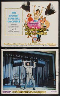 1g015 STRONGEST MAN IN THE WORLD 9 LCs '75 Walt Disney, teenage Kurt Russell, Phil Silvers!