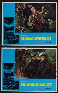 1g581 SUBMARINE X-1 7 LCs '68 cool Navy images and naval scuba divers!