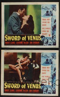 1g446 SWORD OF VENUS 8 LCs '53 Robert Clarke as the Son of Monte Cristo, getting revenge!