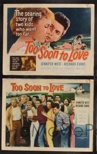 1g462 TOO SOON TO LOVE 8 LCs '60 bad Jennifer West is too young to marry, too late to turn back!