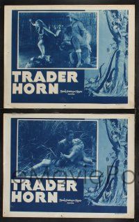 1g716 TRADER HORN 5 LCs R43 W.S. Van Dyke, cool images of big game hunters & elephants!