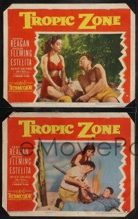 1g823 TROPIC ZONE 4 LCs '53 Ronald Reagan with Rhonda Fleming & sexy Estelita!