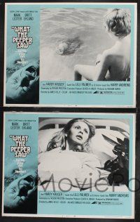 1g502 WHAT THE PEEPER SAW 8 LCs '72 Mark Lester, sexy Britt Ekland, Hardy Kruger, Lilli Palmer!