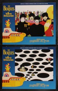 1g515 YELLOW SUBMARINE 8 LCs R99 wonderful psychedelic art of Beatles John, Paul, Ringo & George!
