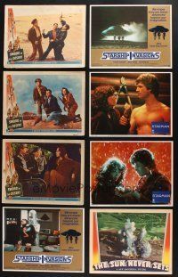 1h009 LOT OF 90 LOBBY CARDS '40s-80s great scenes from a variety of different movies!