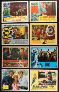 1h012 LOT OF 40 COWBOY WESTERN LOBBY CARDS '49 - '79 great images from 10 different cowboy movies!