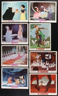 1h013 LOT OF 16 LOBBY CARDS FROM WALT DISNEY RE-RELEASES '70s-80s Fantasia, Cinderella & more!