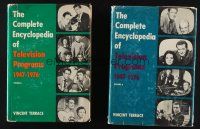 1h047 LOT OF 2 HARDCOVER BOOKS '70s two Complete Encyclopedia of Television Programs!
