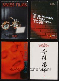 1h043 LOT OF 4 SOFTCOVER BOOKS '90s all about Swiss, Swedish, British & Japanese films!